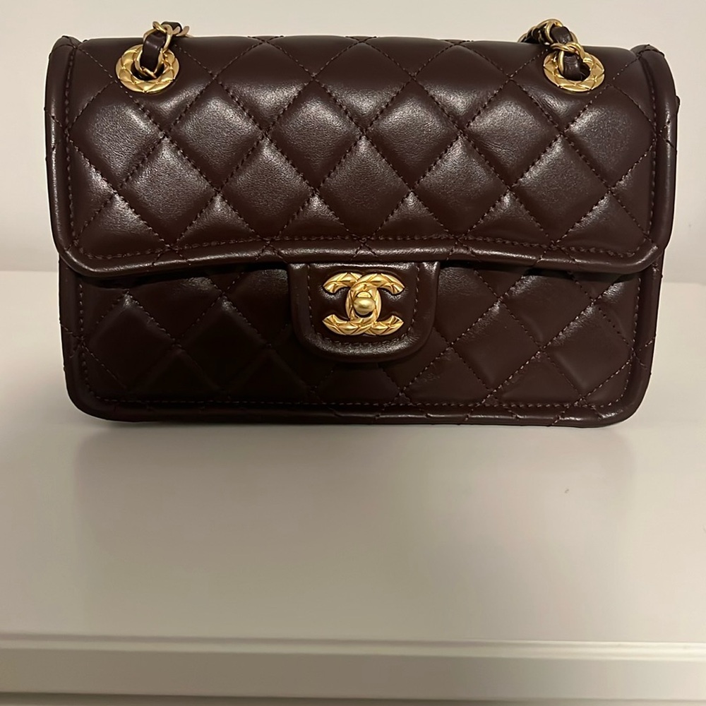 Chanel Quilted Leather Bag - Brown
